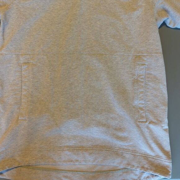 Lululemon Split Pullover Hoodie Sweatshirt Womens 4 Heathered Gray Active - Picture 4 of 7